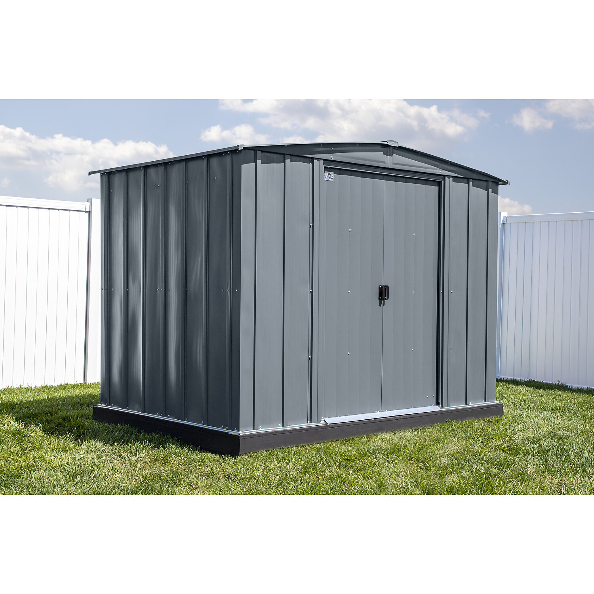 Classic Steel Storage Shed, 8X6, Charcoal